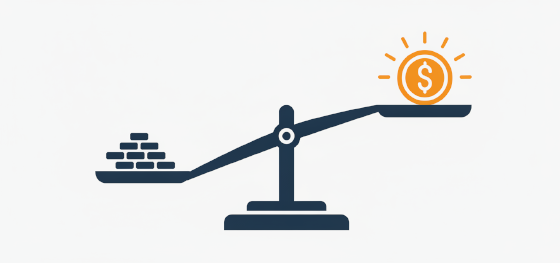 production volume thresholds and custom casting technology selection icon