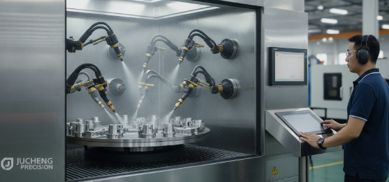 jucheng precision automated bead blasting