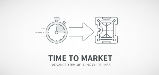time to market icon for advanced RIM molding design guidelines