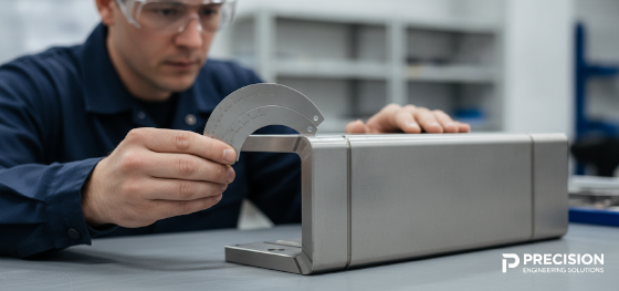 measuring inner radius bend caliper