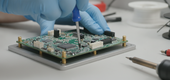 mounting pcb board onto standoffs