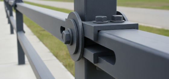 expansion joints industrial metal fencing