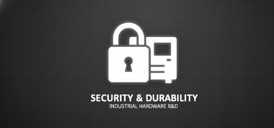 security and durability icon for industrial hardware R&D