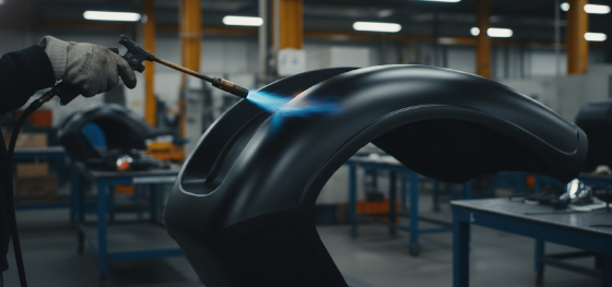 flame treatment surface preparation for polyurethane molding services