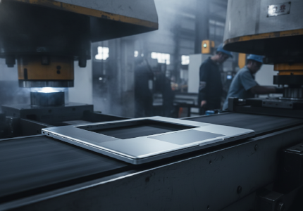 ultra thin laptop chassis created through the magnesium die casting process.png
