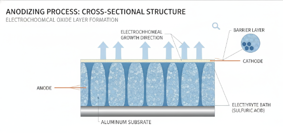 anodizing bath electrochemical oxide layer