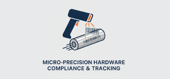 micro precision hardware compliance and mass production tracking icon