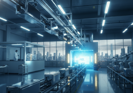 automated overhead conveyor transporting polished metal enclosures.png