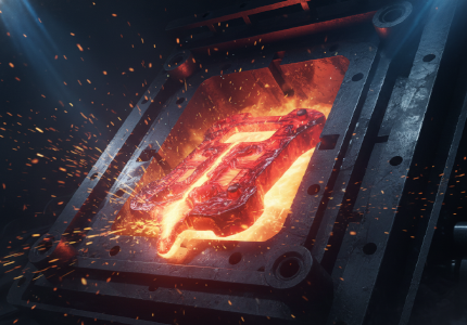 smooth extraction of hot metallic parts from heavy industrial tooling.png