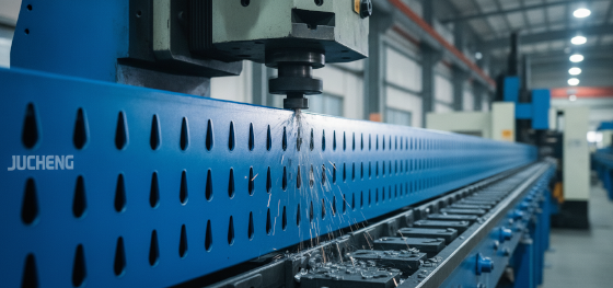cnc punching upright column slots