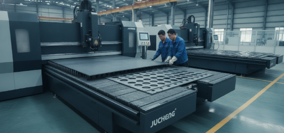 industrial laser cutter cutting sheet metal