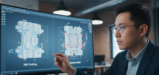 strategic engineering review for reaction injection molding vs injection molding