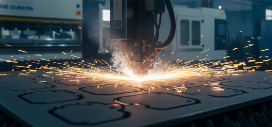 fiber laser cutting metal