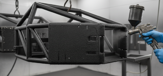 sheet metal powder coating