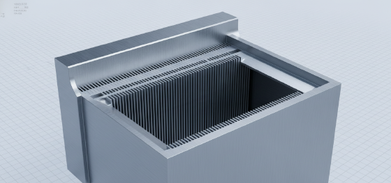 complex thin wall geometries and sloped draft angles