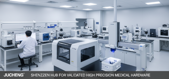 JUCHENG Shenzhen hub for validated high precision medical hardware
