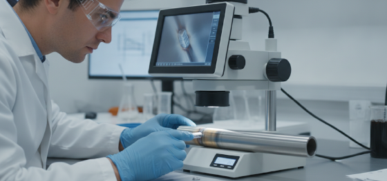 inspecting titanium weld joint contamination color