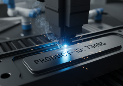 high intensity fiber laser etching permanent tracking codes on metal hardware.png