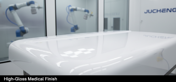 Painting and finishing large plastic parts