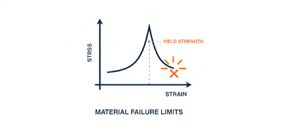 mechanical stress and yield strength limits icon