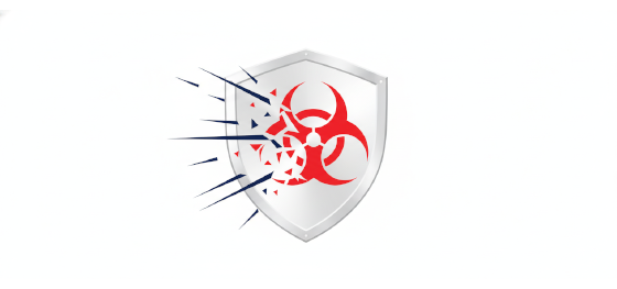 biological hazard defense and chemical sterilization resistance icon