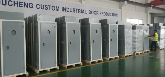 jucheng custom industrial door production
