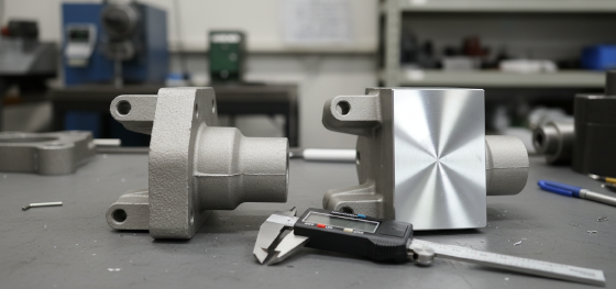 comparing rough as cast metallurgy against flawless precision milled surfaces