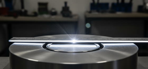 measuring absolute flatness for watertight metallic sealing grooves