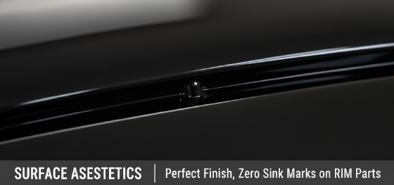 surface finish and sink mark resistance of RIM molded parts