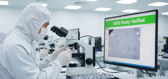 plastic purity inspection