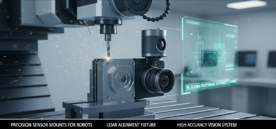 precision sensor mounts for robots