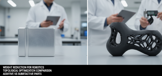 weight reduction for robotics