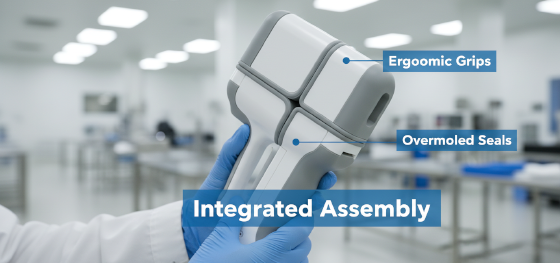 functional overmolded prototype