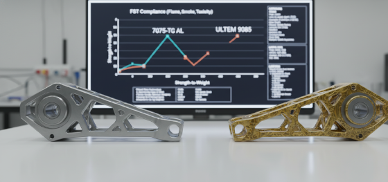 7075 aluminum vs ultem