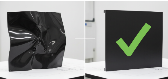 warpage comparison between high pressure injection and low pressure RIM parts