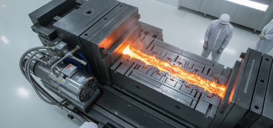 vacuum assisted metal injection delivering ultra dense castings