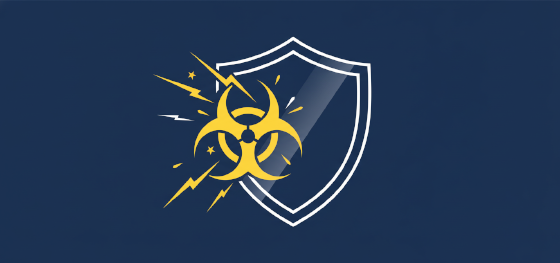 indestructible chemical resistance and biological defense hardware icon