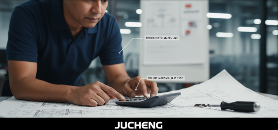 Senior manufacturing engineer calculating the financial break-even point between stripped fastener rework and PEM nut installation