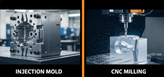 benchmarking expensive steel injection molds against agile subtractive milling