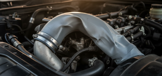 Catastrophic thermal deformation of a PLA intake duct melting inside a high-temperature automotive engine bay