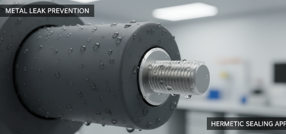 metal polymer leak path prevention for hermetic sealing applications