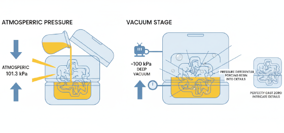 vacuum casting physics