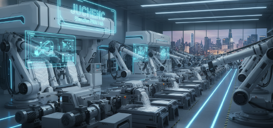 JUCHENG Shenzhen facility for reinforced polyurethane RRIM manufacturing