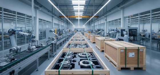 integrated turnkey facility packing high precision aerospace components