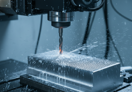 precision five axis milling carving ultra thin dense cooling fins.png