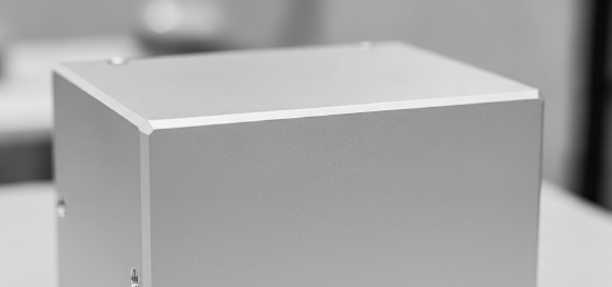 bead blasted sheet metal enclosure