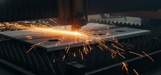 industrial laser cutter piercing thick aluminum plates effortlessly