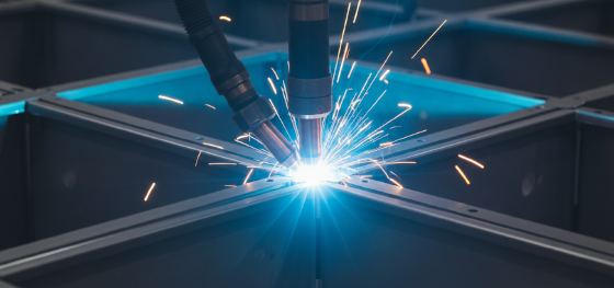 robotic spot welding chassis frame