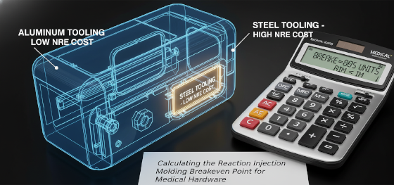 calculating the reaction injection molding breakeven point for medical hardware