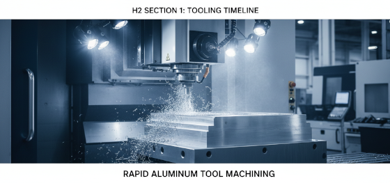 rapid aluminum tool machining for low pressure reaction injection molding
